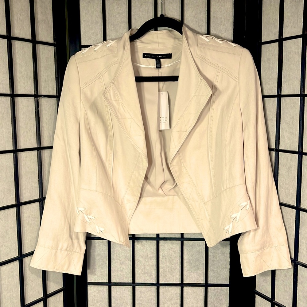 WHBM Summer Blazer/Jacket — Cream, Size 6